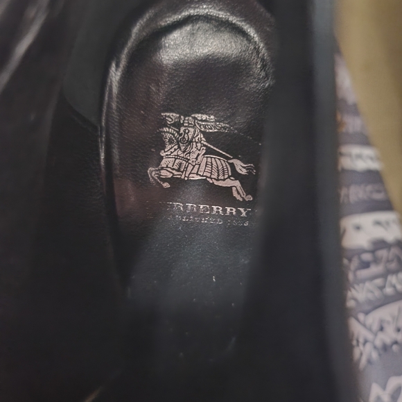 Burberry Prorsum Black Patent Leather Shoes Boots Booties Heels Size 39.5 US 8.5 - Picture 11 of 12